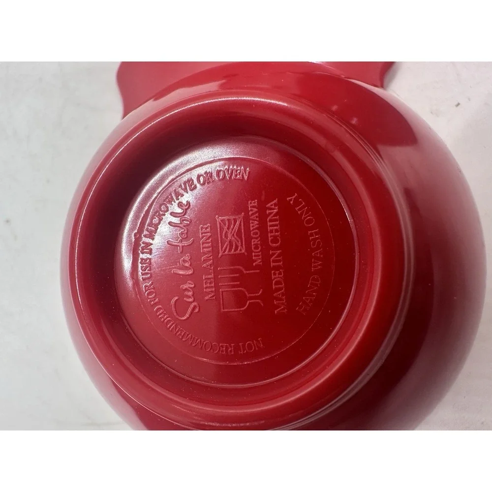 Sur La Table Santa Claus Melamine Measuring‎ Cups Set of 4 Christmas Holiday
